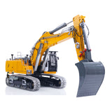 Metal LESU 1/14 RC Hydraulic Excavator 2 Arms LR956 Remote Control Digger Model 4MPA Dual Pumps Light 3S Battery PL18EV LITE