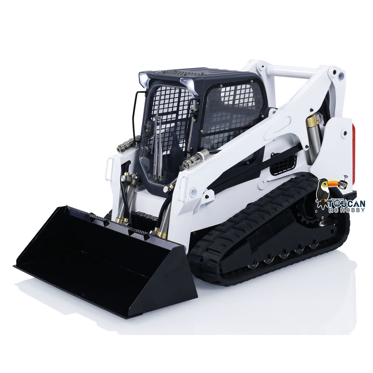 TOUCAN RC HOBBY 1/14 RC Hydraulic Skid-Steer Tracked Loader SM770 Remote Control Car Light Sound