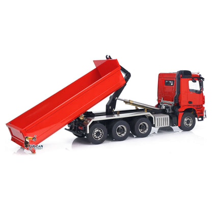 1/14 8x8 RC Hydraulischer Roll-On-Vollkipper Fernbedienungs-Dumper-Auto-Simulationsmodell PNP-Version Licht-Soundsystem