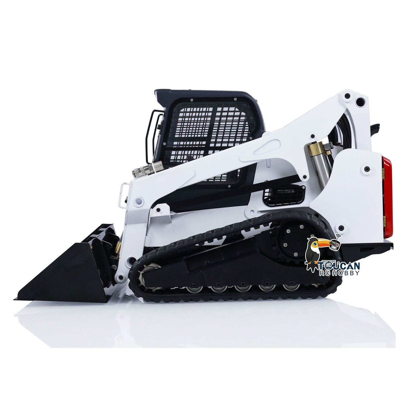 TOUCAN RC HOBBY 1/14 RC Hydraulic Skid-Steer Tracked Loader SM770 Remote Control Car Light Sound