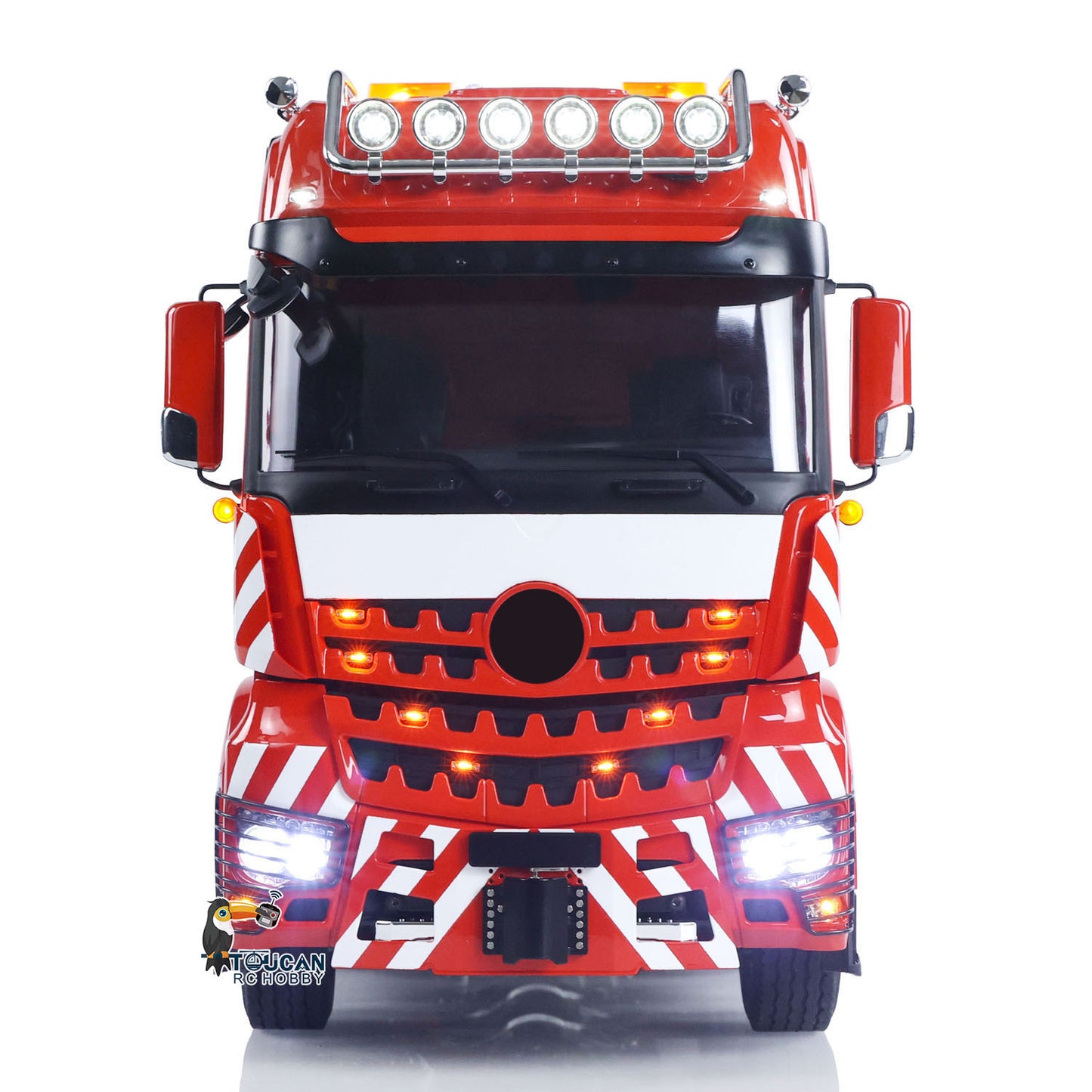 TOUCAN 10X8 Metallchassis 3363 1/14 RC Sattelzugmaschine RTR LKW Auto Rauchgeräusch 2-Gang-Getriebe ST8 Batterie Rundumleuchte