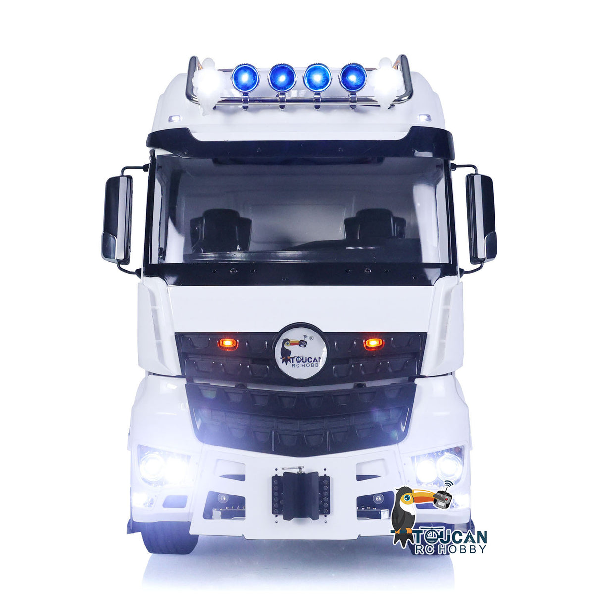 TOUCAN RC HOBBY 8X8 RC Tractor Truck 1/14 4 Axles 3363 RTR Remote Control Car Heavy Metal Chassis Smoke