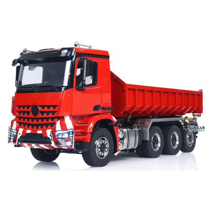 1/14 8x8 RC Hydraulischer Roll-On-Vollkipper Fernbedienungs-Dumper-Auto-Simulationsmodell PNP-Version Licht-Soundsystem