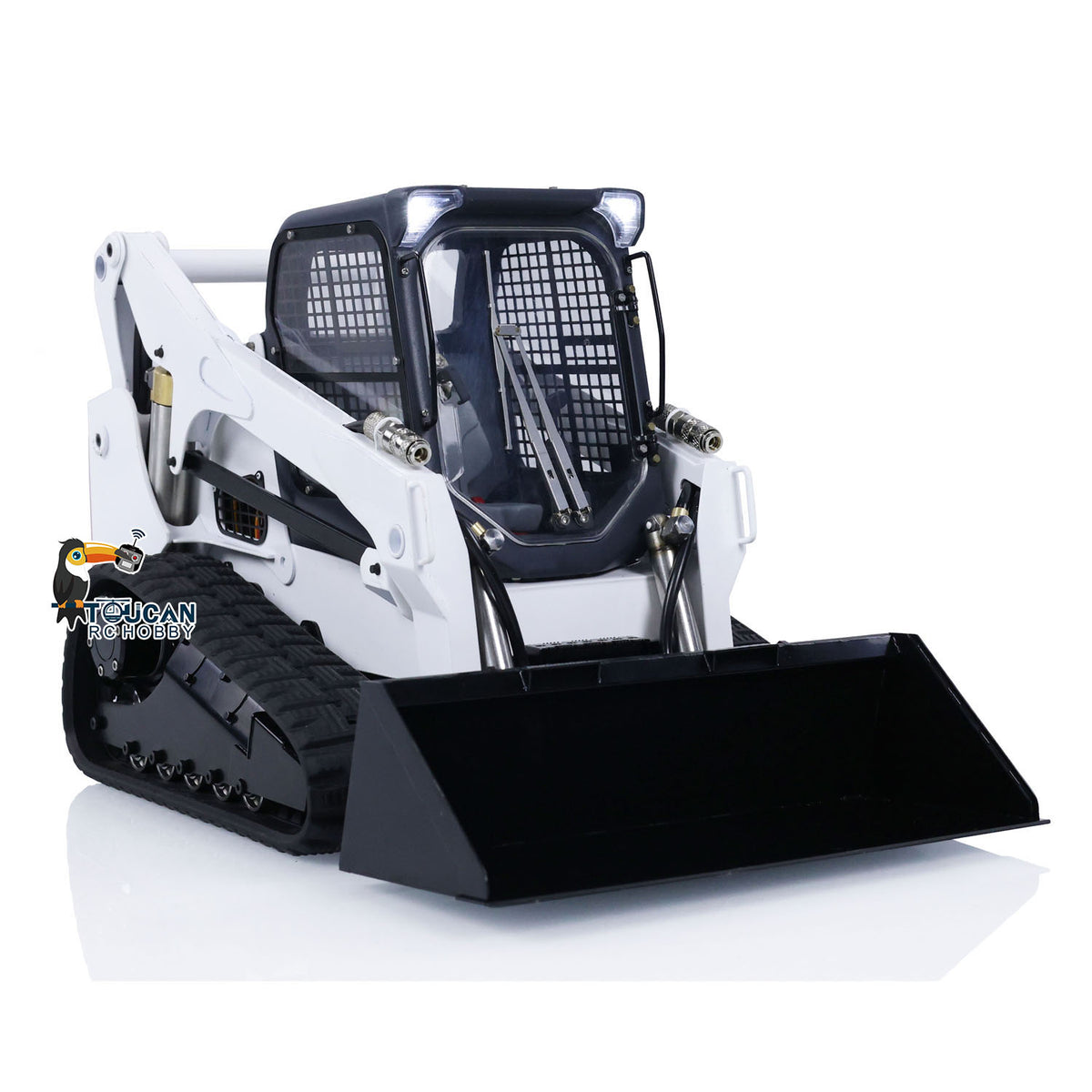 TOUCAN RC HOBBY 1/14 RC Hydraulic Skid-Steer Tracked Loader SM770 Remote Control Car Light Sound