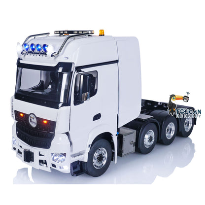 TOUCAN RC HOBBY 8X8 RC Tractor Truck 1/14 4 Axles 3363 RTR Remote Control Car Heavy Metal Chassis Smoke
