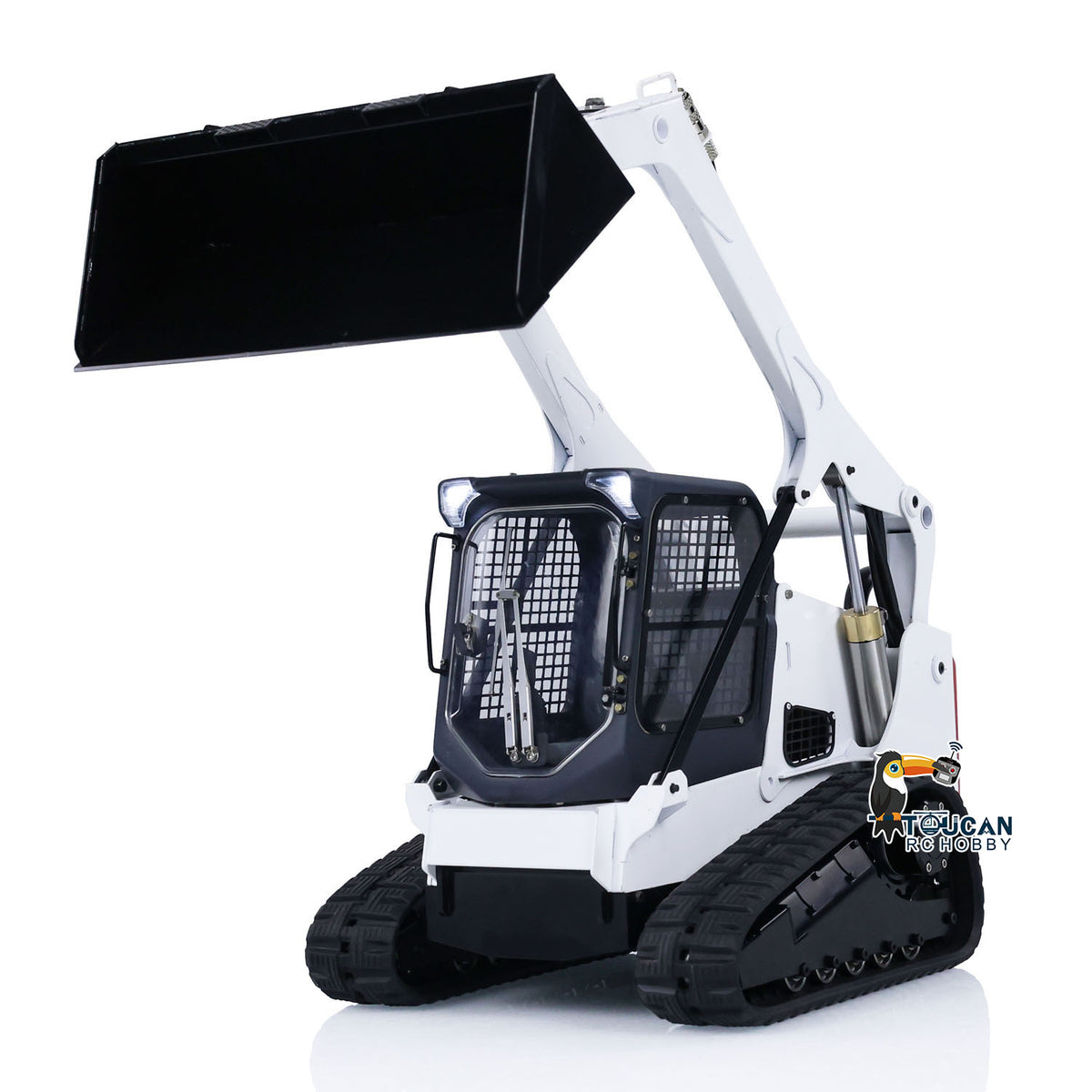 TOUCAN RC HOBBY 1/14 RC Hydraulic Skid-Steer Tracked Loader SM770 Remote Control Car Light Sound