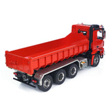 1/14 8x8 RC Hydraulic Roll On Full Dump Truck Remote Control Dumper Car Simulation Model PNP Version Light Sound System