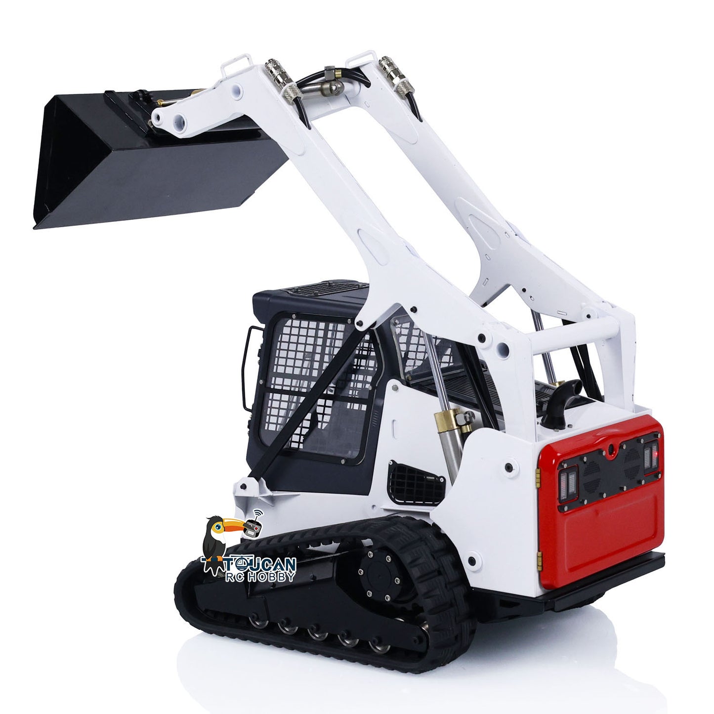 TOUCAN RC HOBBY 1/14 RC Hydraulic Skid-Steer Tracked Loader SM770 Remote Control Car Light Sound
