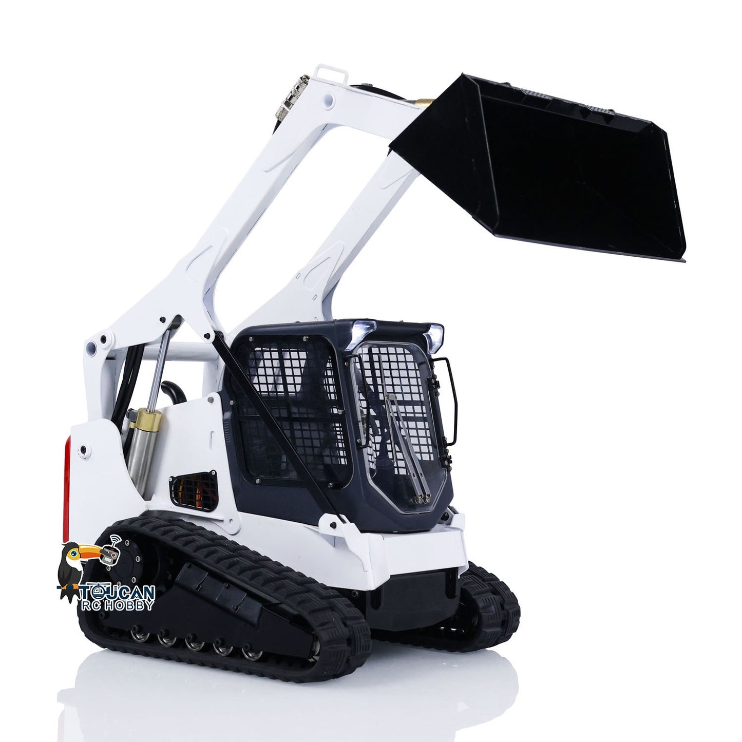 TOUCAN RC HOBBY 1/14 RC Hydraulic Skid-Steer Tracked Loader SM770 Remote Control Car Light Sound