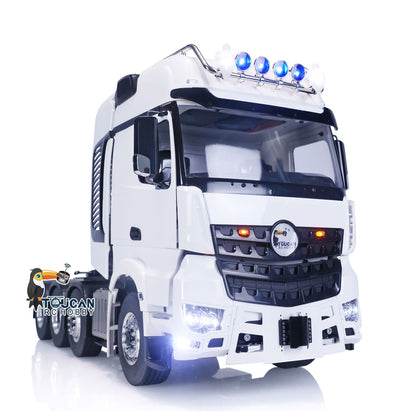 TOUCAN RC HOBBY 8X8 RC Tractor Truck 1/14 4 Axles 3363 RTR Remote Control Car Heavy Metal Chassis Smoke