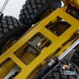 1/14 RC Hydraulic Articulated Truck Metal Remote Control Dumper Tipper DIM K745 6x6 Model Cars Pump ESC Valve Cylinder 745D