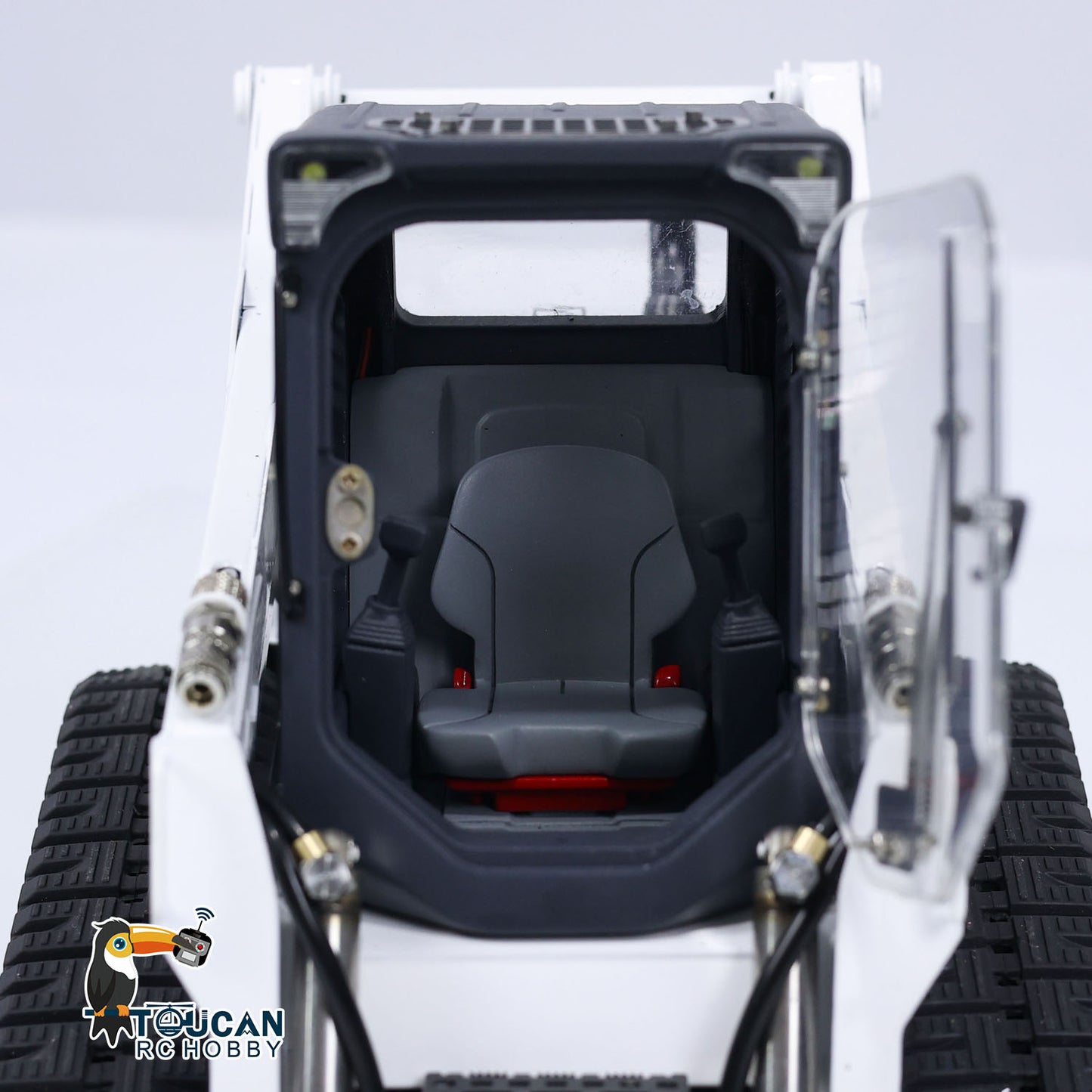 TOUCAN RC HOBBY 1/14 RC Hydraulic Skid-Steer Tracked Loader SM770 Remote Control Car Light Sound