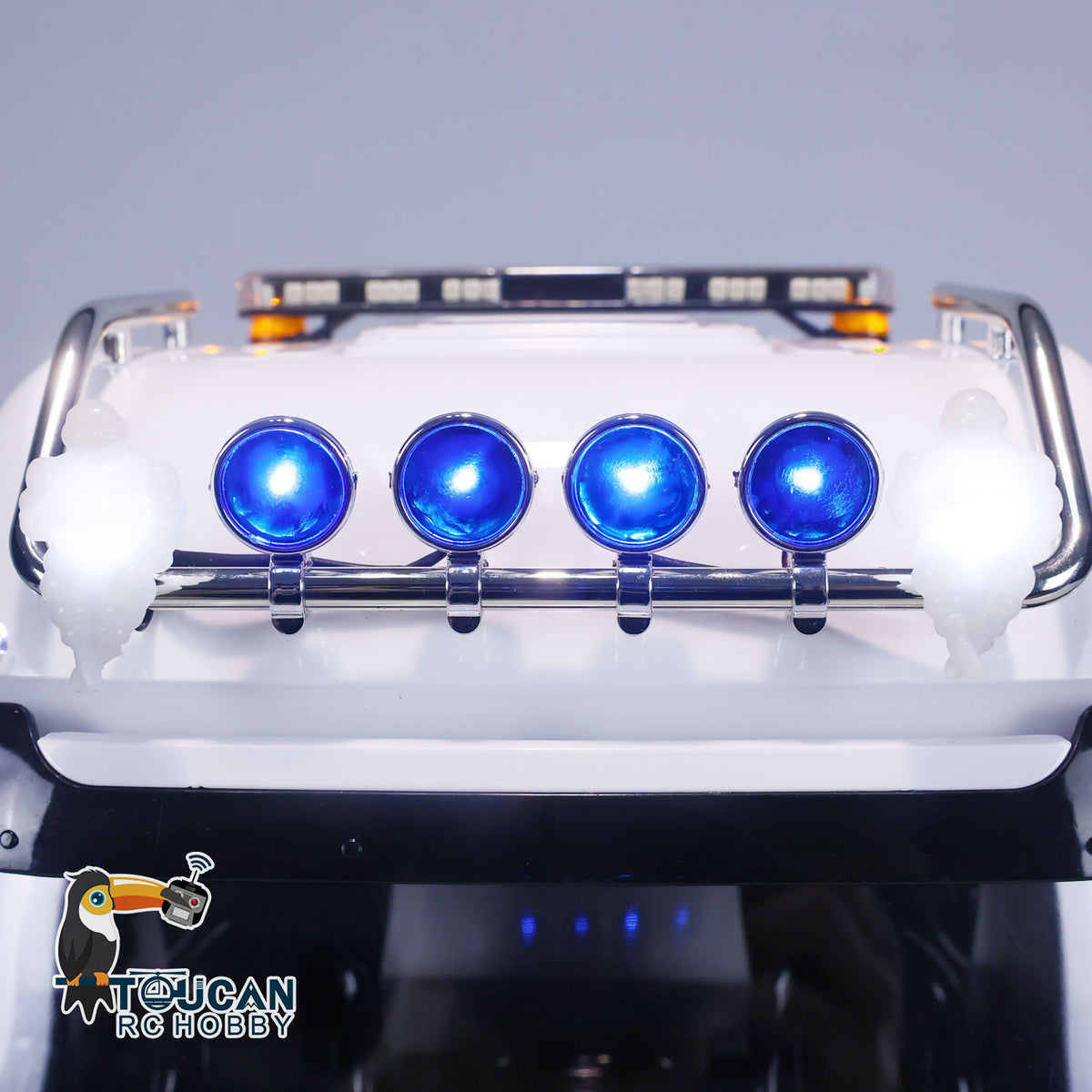 TOUCAN RC HOBBY 8X8 RC Tractor Truck 1/14 4 Axles 3363 RTR Remote Control Car Heavy Metal Chassis Smoke