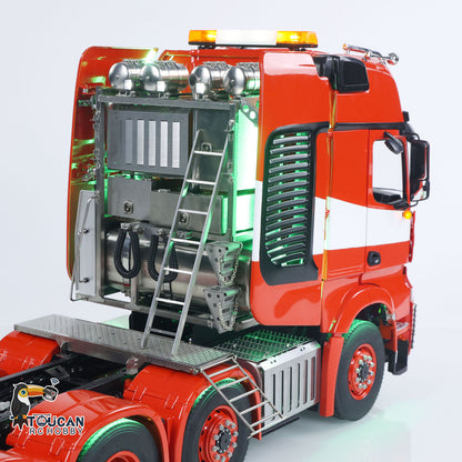TOUCAN 10X8 Metallchassis 3363 1/14 RC Sattelzugmaschine RTR LKW Auto Rauchgeräusch 2-Gang-Getriebe ST8 Batterie Rundumleuchte
