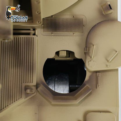 Tongde M109A2 RC-Militärpanzer im Maßstab 1/16, selbstfahrende Haubitze, Metallräder, LED-Leuchten, Rauchgenerator, simulierte Soundeffekte