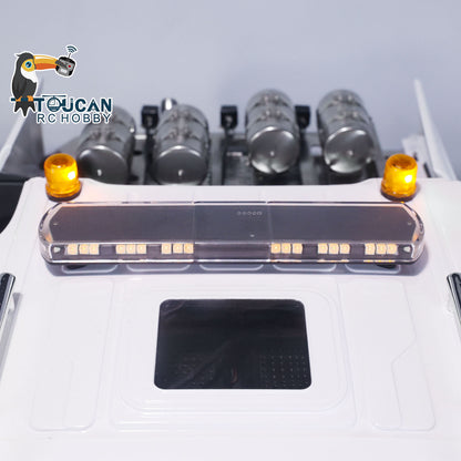TOUCAN RC HOBBY 8X8 RC Tractor Truck 1/14 4 Axles 3363 RTR Remote Control Car Heavy Metal Chassis Smoke