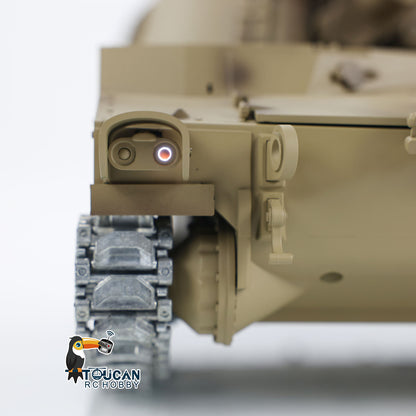 Tongde M109A2 RC-Militärpanzer im Maßstab 1/16, selbstfahrende Haubitze, Metallräder, LED-Leuchten, Rauchgenerator, simulierte Soundeffekte