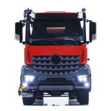 1/14 8x8 RC Hydraulic Dump Truck Metal Radio Control Tipper Car Sounds Lights PNP Painted Assembled Model ESC Servo