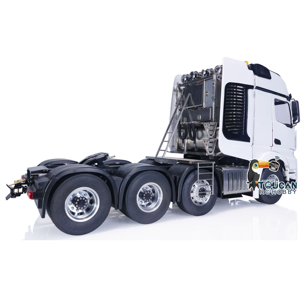 TOUCAN RC HOBBY 8X8 RC Tractor Truck 1/14 4 Axles 3363 RTR Remote Control Car Heavy Metal Chassis Smoke