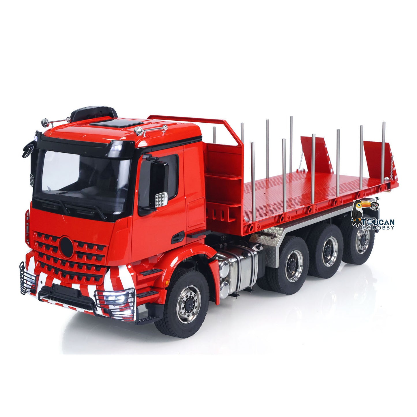 1/14 8x8 RC Hydraulischer Roll-On-Vollkipper Fernbedienungs-Dumper-Auto-Simulationsmodell PNP-Version Licht-Soundsystem