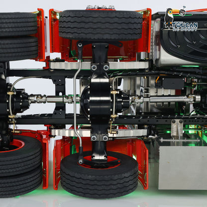TOUCAN 10X8 Metallchassis 3363 1/14 RC Sattelzugmaschine RTR LKW Auto Rauchgeräusch 2-Gang-Getriebe ST8 Batterie Rundumleuchte