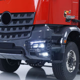 1/14 8x8 RC Hydraulic Dump Truck Metal Radio Control Tipper Car Sounds Lights PNP Painted Assembled Model ESC Servo