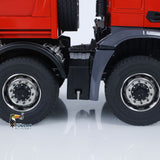 1/14 8x8 RC Hydraulic Dump Truck Metal Radio Control Tipper Car Sounds Lights PNP Painted Assembled Model ESC Servo