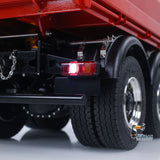 1/14 8x8 RC Hydraulic Dump Truck Metal Radio Control Tipper Car Sounds Lights PNP Painted Assembled Model ESC Servo