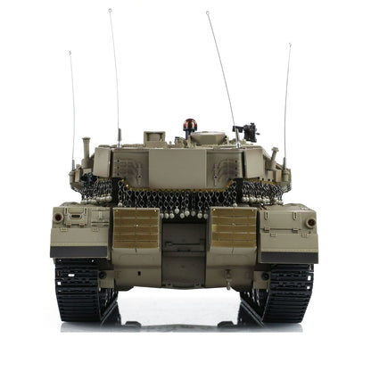 Henglong 1/16 TK7.0 Plastic IDF Merkava IV 3958 RTR RC Tank with Dual Battery Barrel RecoilInfrared Combat BB Smoke Sound Light