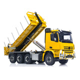 Metal 8x8 1/14 RC Hydraulic Roll On Full Dumper Truck Remote Control Dump Cars With 3-speed Transmission Differential Lock Axles