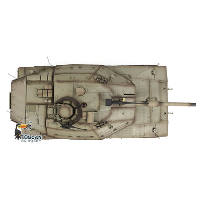 Henglong 1/16 TK7.0 Plastic IDF Merkava MK IV RTR RC Tank 3958 with Barrel Recoil BB Infrared Combat Smoke Metal Suspension Arm