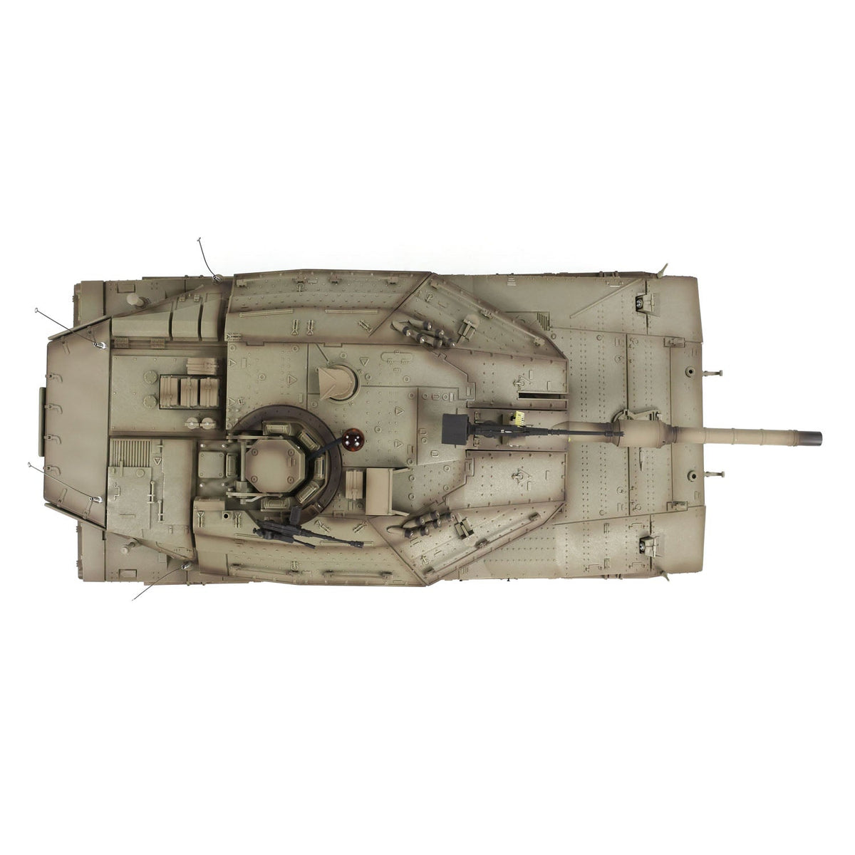 Henglong 1/16 TK7.0 Plastic IDF Merkava IV 3958 RTR RC Tank with Dual Battery Barrel RecoilInfrared Combat BB Smoke Sound Light