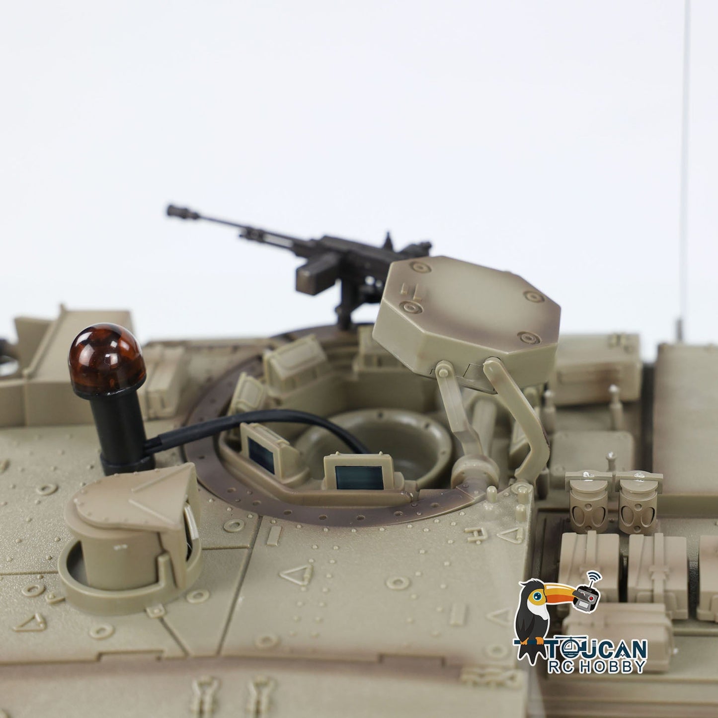 Henglong 1/16 TK7.0 Plastic IDF Merkava MK IV RTR RC Tank 3958 with Barrel Recoil BB Infrared Combat Smoke Metal Suspension Arm