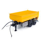 TOUCAN RC HOBBY 900 Metal Trailer W/Electric Contact Point for 1/14 8x8 Remote Control Hydraulic Full Tipper LED Light No Oil Pump Battery