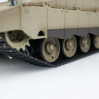 Henglong 1/16 TK7.0 Plastic IDF Merkava IV 3958 RTR RC Tank with Dual Battery Barrel RecoilInfrared Combat BB Smoke Sound Light