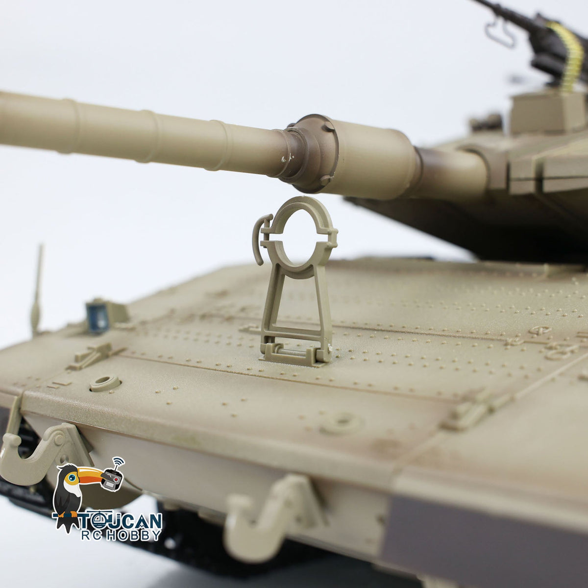 Henglong 1/16 TK7.0 Plastic IDF Merkava MK IV RTR RC Tank 3958 with Barrel Recoil BB Infrared Combat Smoke Metal Suspension Arm