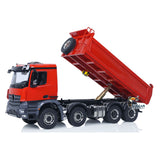 1/14 8x8 RC Hydraulic Dump Truck Metal Radio Control Tipper Car Sounds Lights PNP Painted Assembled Model ESC Servo