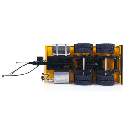 TOUCAN RC HOBBY 900 Metal Trailer W/Electric Contact Point for 1/14 8x8 Remote Control Hydraulic Full Tipper LED Light No Oil Pump Battery
