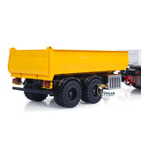 TOUCAN RC HOBBY 900 Metal Trailer W/Electric Contact Point for 1/14 8x8 Remote Control Hydraulic Full Tipper LED Light No Oil Pump Battery