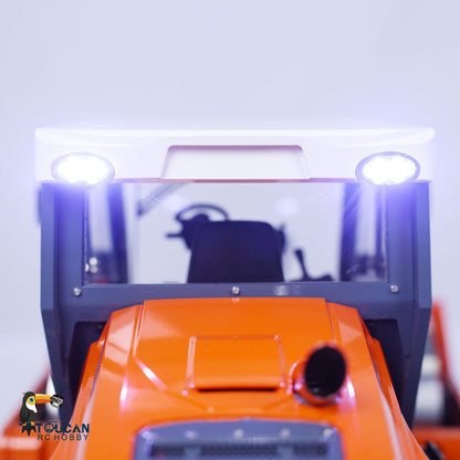 TOUCAN RC HOBBY LESU AOUE H13i 1/14 Metal Hydraulic RC Road Roller FlySky I6S Remote Controller Front Shovel Sound Light System for Backyard Fun