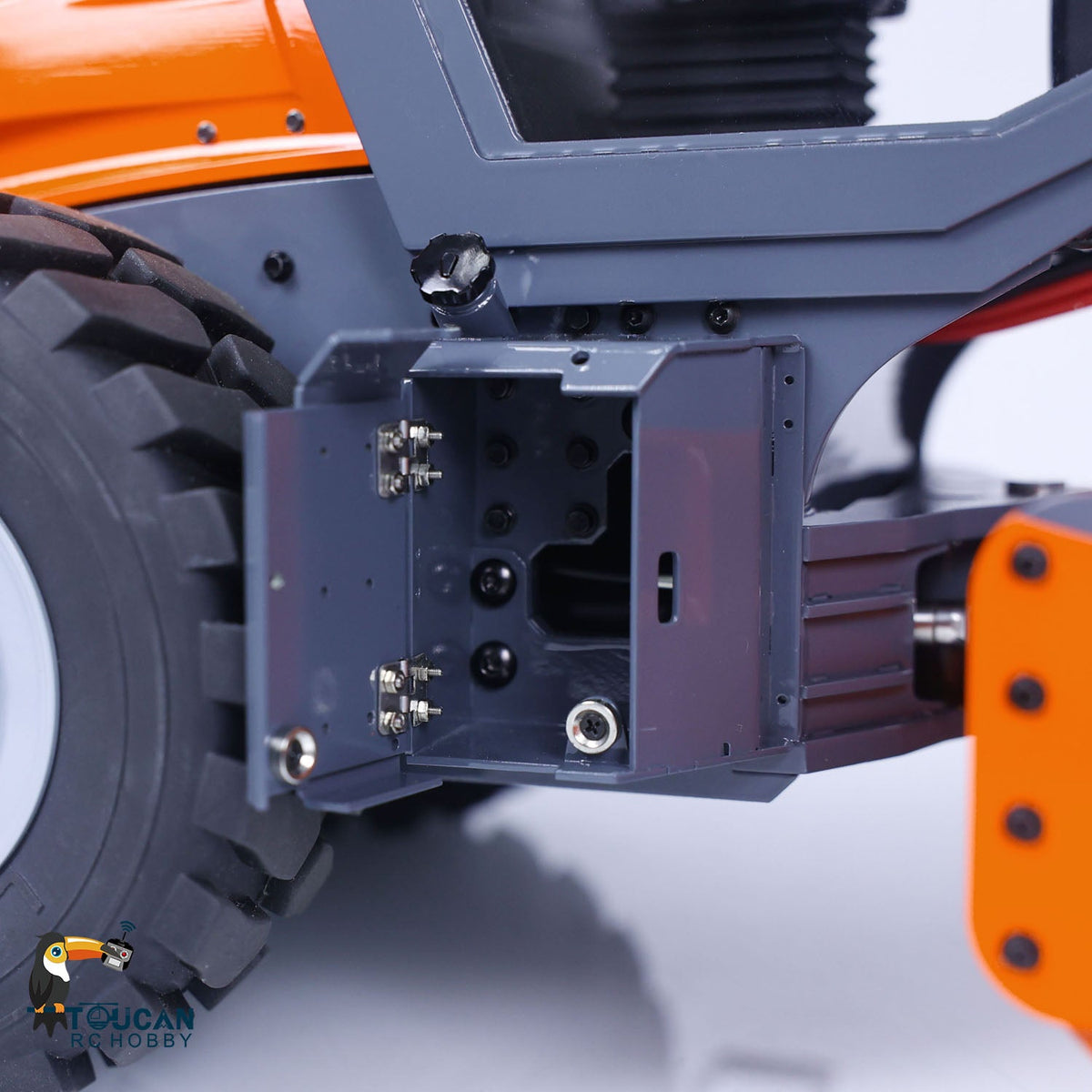 TOUCAN RC HOBBY LESU AOUE H13i 1/14 Metal Hydraulic RC Road Roller FlySky I6S Remote Controller Front Shovel Sound Light System for Backyard Fun