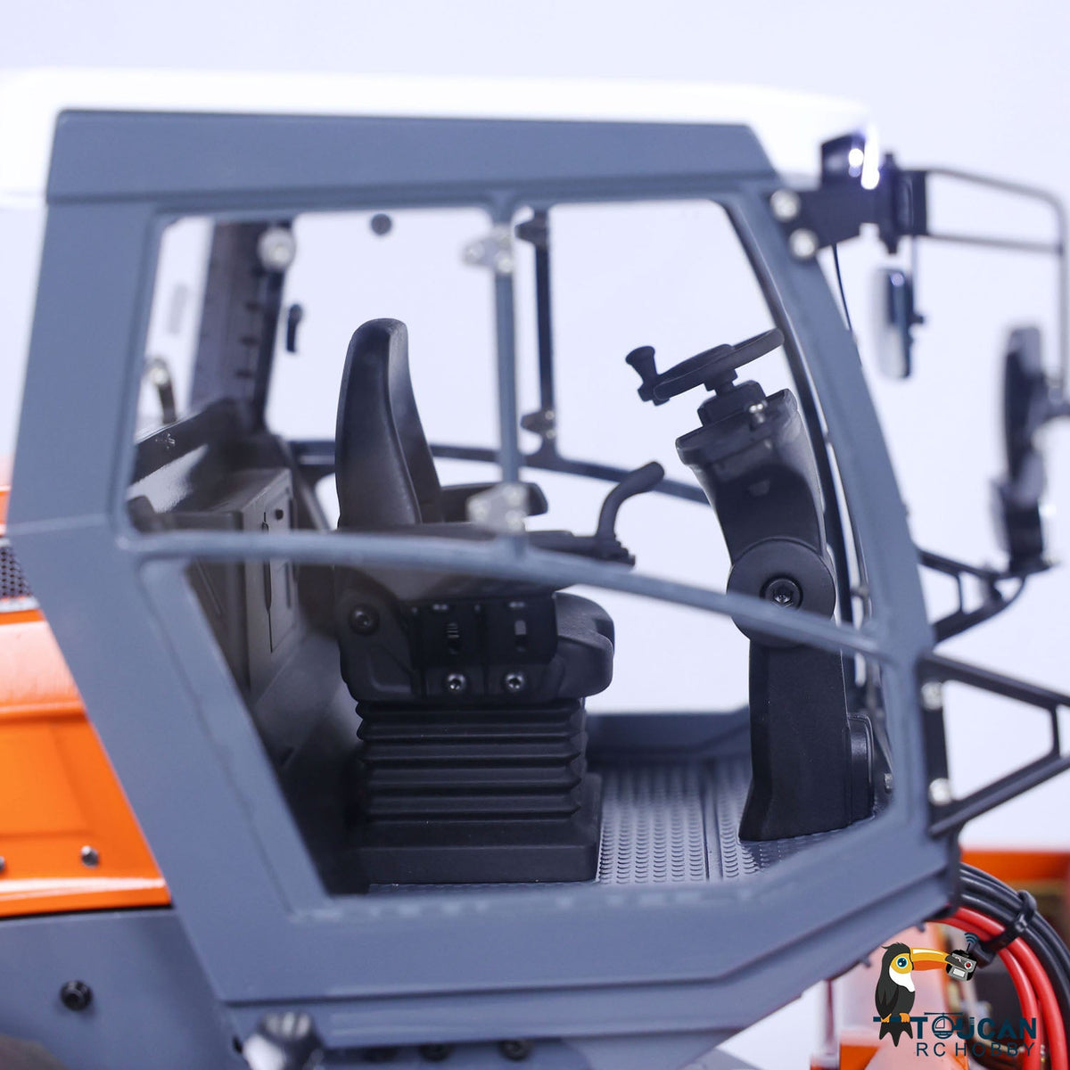 TOUCAN RC HOBBY LESU AOUE H13i 1/14 Metal Hydraulic RC Road Roller FlySky I6S Remote Controller Front Shovel Sound Light System for Backyard Fun