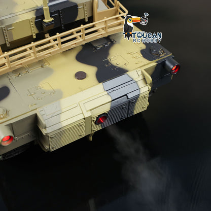 TOUCAN RC HOBBY Henglong 1/24 Plastic 3816 AbramsM1A2 RC Tank Model with Infrared Combat Turret Elevation and Depression Sound Light Smoke Unit Battery