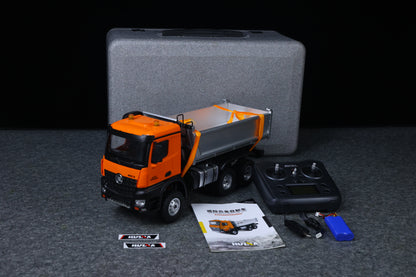 Vorbestellung 1/14 HUINA 1598 2,4G Fernbedienung Dumper 6x6 Engineering Transport Fahrzeug Hubstange Kipper Auto Licht Sound Batterie Spielzeug