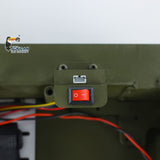 Metal Chassis with Metal Smoke Unit Switch for Henglong 1/16 RC Tank 3898 USA M4A3 Sherman Model Military Armored Car Adults Toy