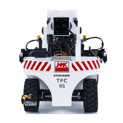 JX-KCK TFC45 1/14 RC Hydraulischer Reach Stacker Funkgesteuerter Containerstapler Lackiertes, montiertes Modell PNP-Version