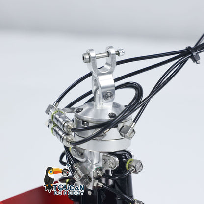 Hydraulische Zweischalengreiferschaufel aus Metall für 1/14 RC-Krankipper-Auto-Muldenkipper-Modell, zusammengebautes Simulationsfahrzeug, Hobby-Modell, DIY-Teile