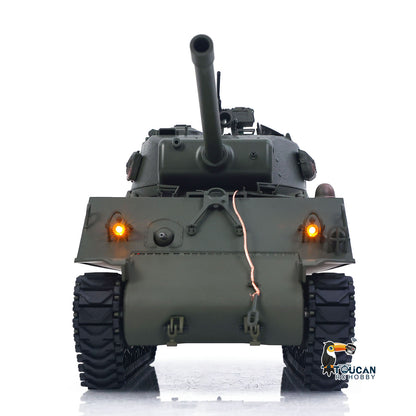 Large Hatch 1/16 Remote Control Tank Sherman M4A3 Infrared System Barrel Elevation Smoke Unit Metal Chassis Gearbox 360?? Turret