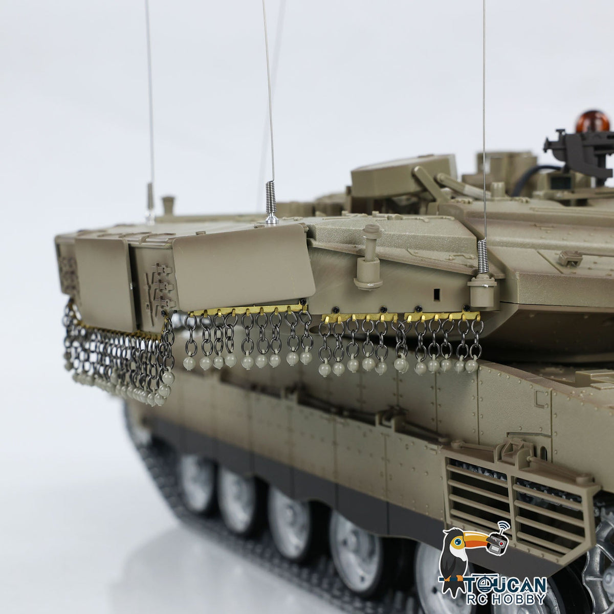 Henglong 1/16 TK7.0 IDF Merkava MK IV 3958 RTR RC Tank with Dual Battery Barrel Recoil 360 Degrees Turret Smoke BB Unit IR Metal Sprockets Idlers Road Wheels Tracks Gearbox