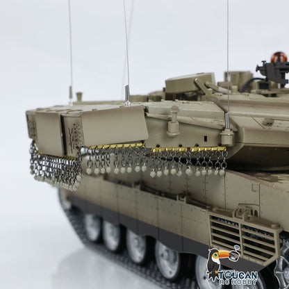 Henglong 1/16 TK7.0 IDF Merkava MK IV 3958 RTR RC Tank with Dual Battery Barrel Recoil 360 Degrees Turret Smoke BB Unit IR Metal Sprockets Idlers Road Wheels Tracks Gearbox